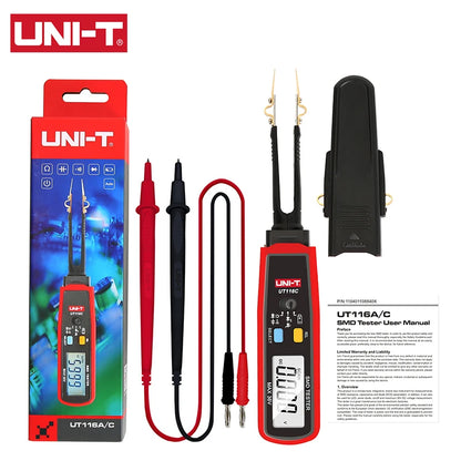 UNI-T UT116A UT116C SMD Tester 36V misuratore di tensione resistenza capacità Zener diodo continuità Tester batteria