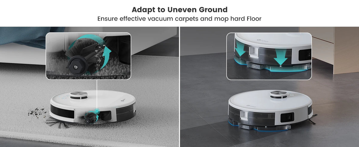 Robot Aspirapolvere Lefant M1 con Forte Aspirazione 5500Pa, Navigazione Lidar, Mappatura Intelligente, Aspirazione Laser e Funzione Lavaggio per Peli di Animali Domestici