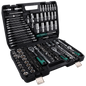 Podofo Set di 216 Pezzi di Utensili Avanzati per Riparazione Auto, Set di Chiavi a Bussola da 1/4", 3/8", 1/2" con Chiave a Cricchetto a 24 Denti, Chiave a Cricchetto Ergonomica, Set di Utensili per Meccanici per Riparazione