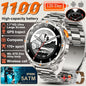 Nuovo Smartwatch T-REX3 Ultra con Batteria da 1100mAh, Impermeabile 10ATM, GPS, Bussola, Torcia, Display AMOLED HD da 1.7'', Chiamate, Orologio Sportivo Intelligente per Uomo