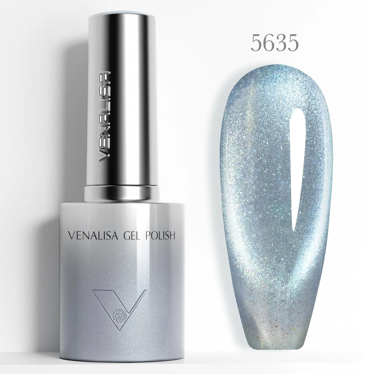 Venalisa 10ml Smalto Gel Effetto Occhio di Gatto Ultra Senza HEMA e TPO, Soak Off UV LED Lunga Durata, Brillante e Scintillante