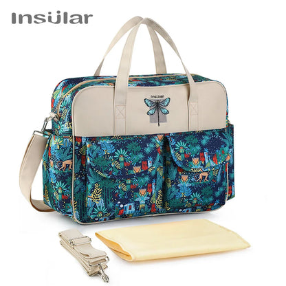 Borsa per pannolini impermeabile di nuovo stile borsa da viaggio Messenger di grande capacità borse multifunzionali per passeggino madre maternità