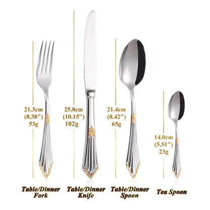 Set di 6 cucchiai da tavola da 6 cucchiai da zuppa in acciaio inossidabile Set di cucchiai da zuppa Royal 6 pezzi per cucina/casa/ristorante