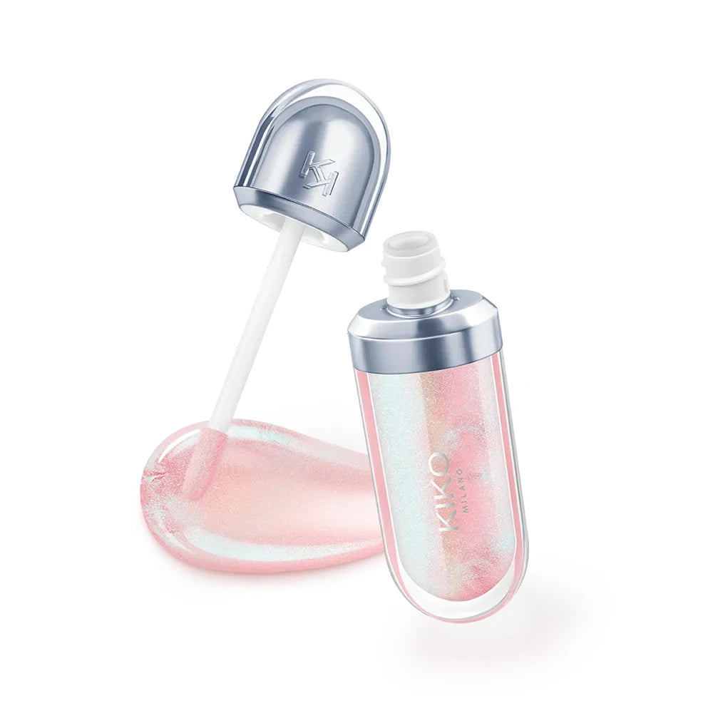KIKO MILANO Nuovo Lucidalabbra Liquido Effetto Labbra Idratante 3D Trasparente ad Alta Lucentezza Lunga Durata con Texture Cremosa e Liscia