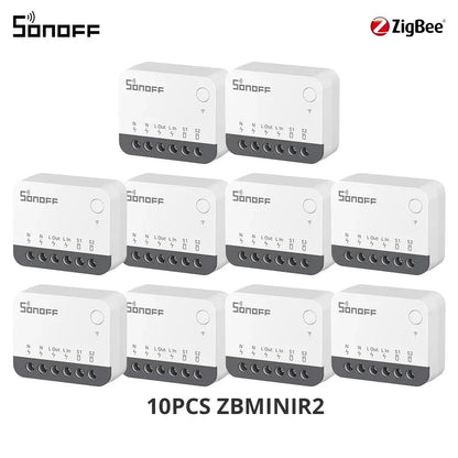 SONOFF ZBMINIR2 Extreme Sonoff Zigbee Switch Sonoff Zbmini R2 Dimensioni più piccole Controllo bidirezionale Temporizzatore sicuro Richiesta cavo neutro