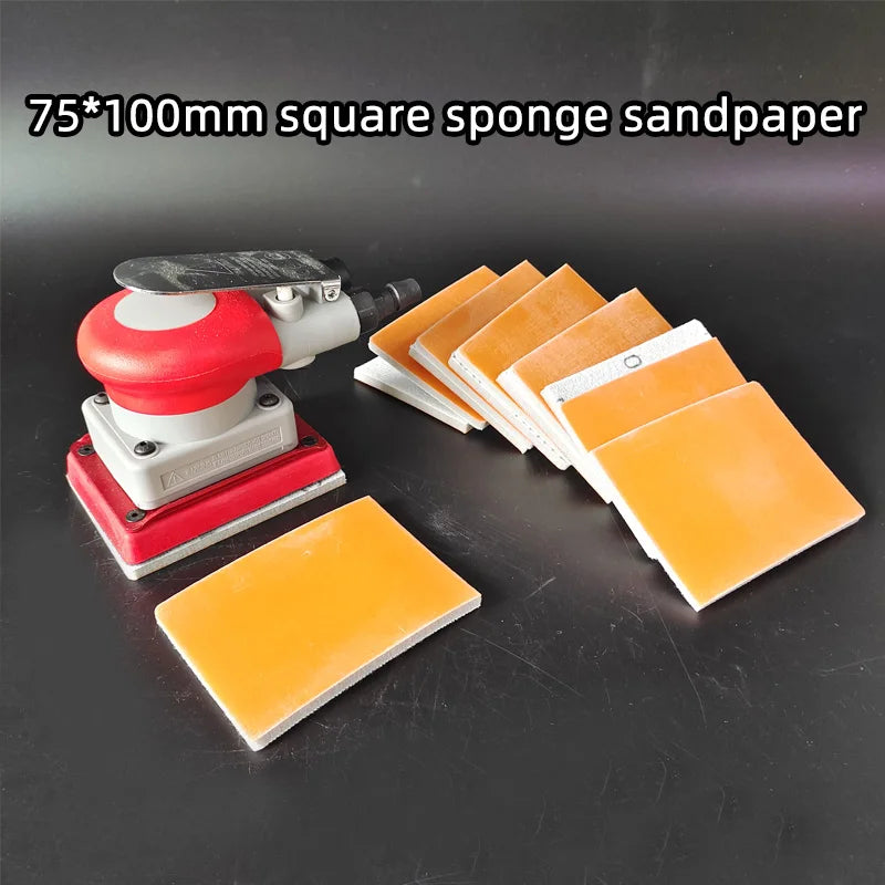 Set di carta vetrata in spugna 75x100mm, grana 400-3000, tamponi per lucidatura a umido/secco, abrasivo per rifinitura dei metalli automobilistici per superfici lisce