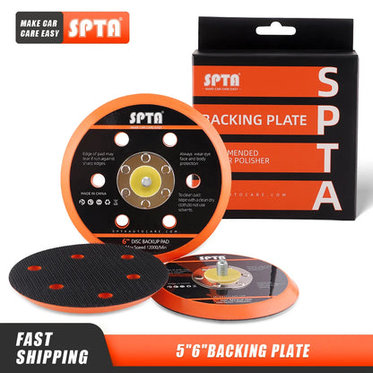 (Vendita singola) SPTA 5 "(125mm) 6"(150mm) Piastra di supporto Supporto Gancio Anello per levigatrice ad aria Lucidatore per auto a doppia azione Lucidatura