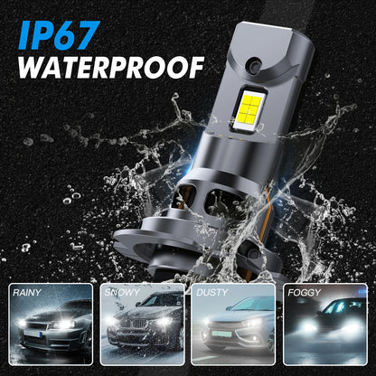 Lampadine LED H7 BEVINSEE per Fari Auto, CANBUS, Dimensioni 1:1 Alogene, Plug and Play, H4 H1 H11 HB3 9005 HB4 9006, Luci LED per Auto 70W 12000LM 12V