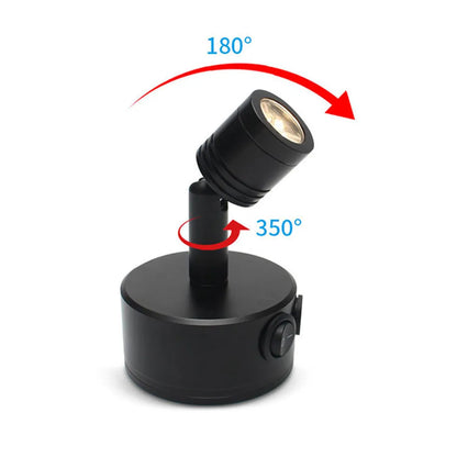 Lampada LED Ricaricabile USB da 3W con Ventosa, Luce d'Accento LED 4000K, Luce Focalizzata per Esposizione, Quadri, Armadi