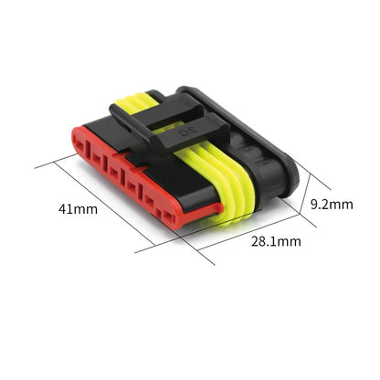 20/50/100 Set 1.5 Serie AMP Automobile Connettori 1/2/3/4/5/6 Pin Super Sigillo Impermeabile Cavo Elettrico connettore PA66 Nylon