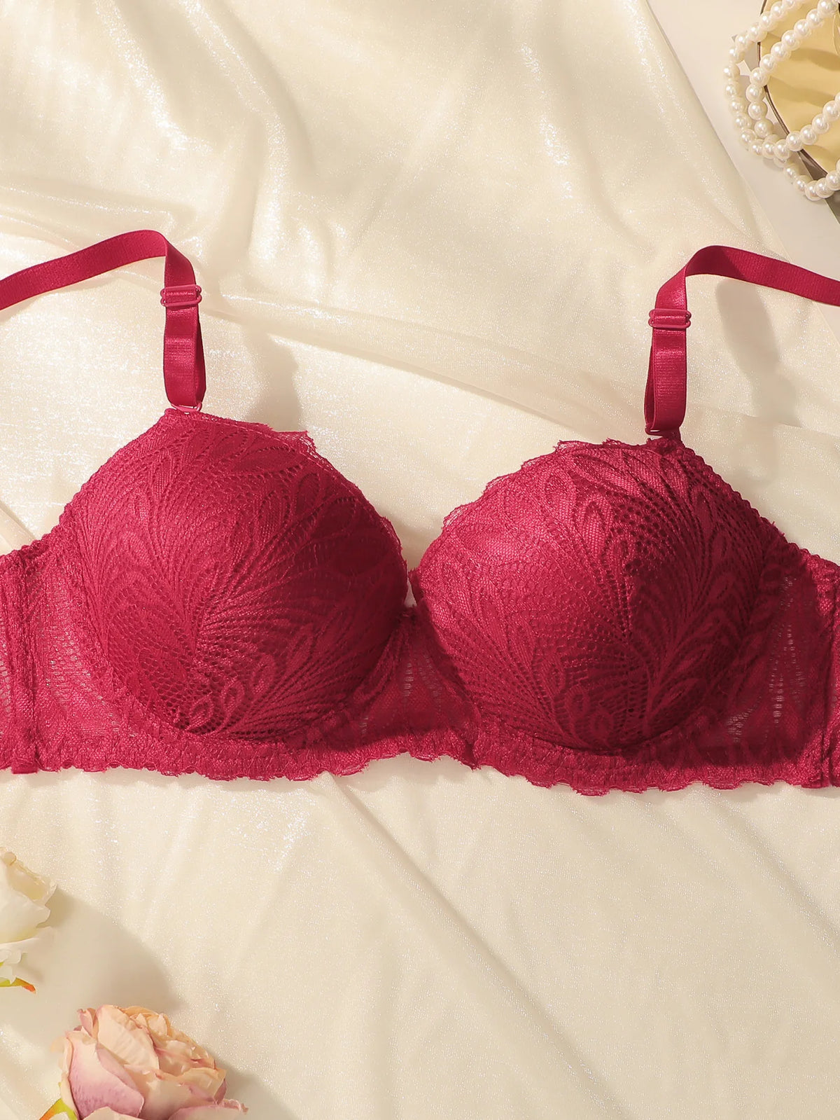 3 pezzi, diversi colori, reggiseno push-up con ferretto e inserti in pizzo, intimo femminile alla moda, slip, reggiseno da indossare tutti i giorni, modello 2941.