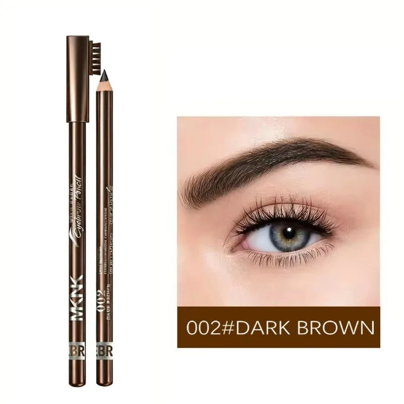 Matita per Sopracciglia Professionale a Doppia Punta con Pennello, Impermeabile, Resistente alle Macchie, Colore Naturale, Facile da Applicare, Eyeliner per Donne, Penna per il Trucco delle Sopracciglia