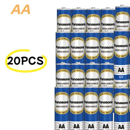 Batterie al carbonio usa e getta Panasonic 1.5V AAA AA ad alta capacità, adatte per giocattoli, telecomandi, mouse wireless, ecc.