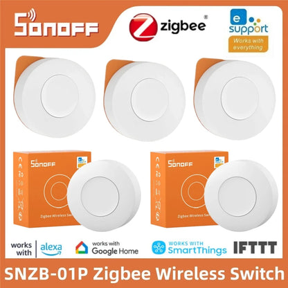 SONOFF SNZB-01P SNZB 01P Sonoff Interruttore wireless Zigbee Interruttore di scena Controllo bidirezionale con TX Ultimate Interruttore a parete Scena intelligente