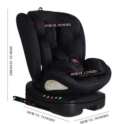 Seggiolino Auto per Bambini ISOFIX 360 °   Seggiolino di sicurezza per bambini orientabile in avanti e all'indietro, approvato ECE R129 i-Size, per bambini da 0 a 12 anni.