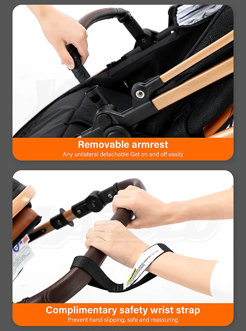 Passeggino 3 in 1 Passeggino multifunzionale Facile da viaggio pieghevole Seggiolino di sicurezza per carrozzina portatile Standard UE Spedizione gratuita