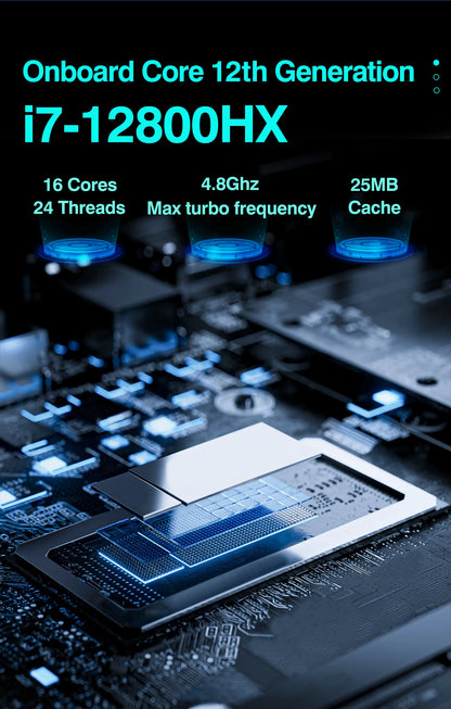 Combo Scheda Madre e CPU per PC Gaming Fai-da-Te ERYING, Intel Core i7/i9 12950HX/12850HX/12800HX, RAM DDR4, PCIe 4.0x16, LGA1151