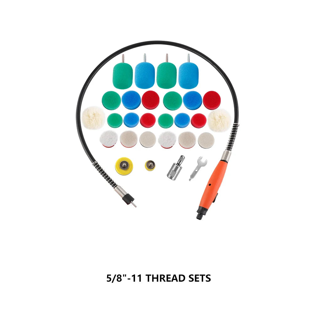 SPTA Kit 30 Pezzi Mini Spugne Lucidanti in Schiuma per Dettagli, Strumenti di Estensione per Lucidatrice Rotativa, Trapano, Lucidatura, Ceratura, Accessori Auto