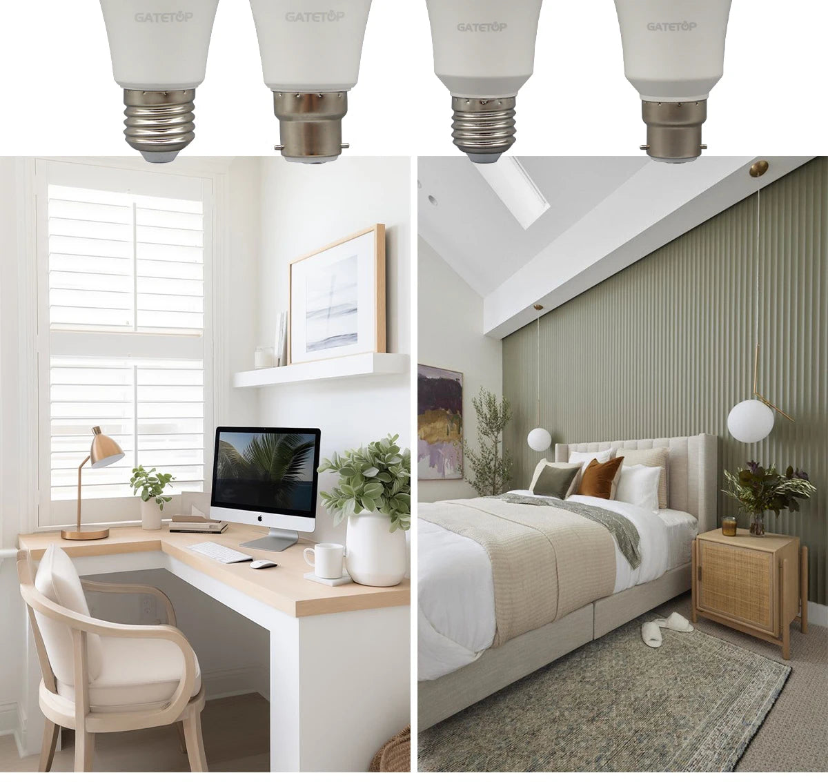 Set di 5 Lampadine LED E27 da 20W, 18W, 15W, 12W, 10W, 9W, 8W, AC220V, Potenza Reale, A60 A80, per Soggiorno e Casa