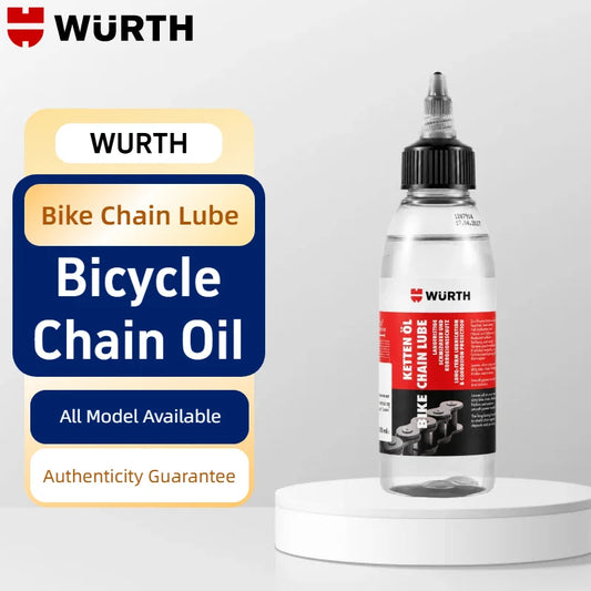 Lubrificante Originale Wurth per Catena Bicicletta, Olio Antiruggine e Antiusura per MTB, Bici da Strada ed E-bike, 100ML