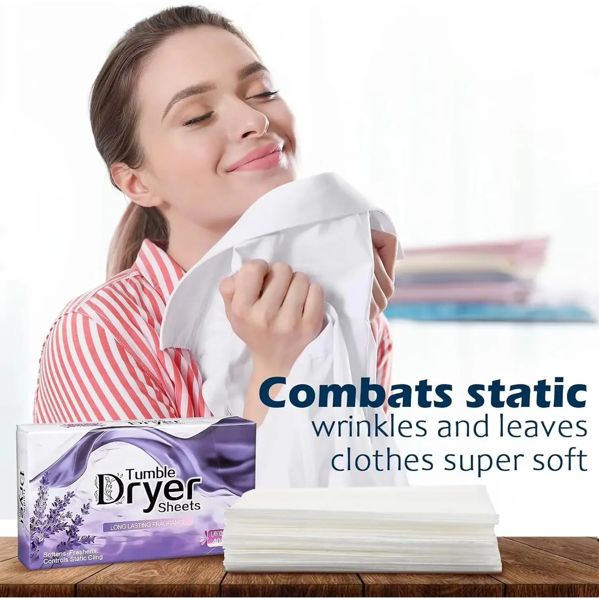 Fogli per asciugatrice Ammorbidente per tessuti naturali sfusi Pianta Lavanda Ammorbidente per bucato Naturalmente Pulizia di abbigliamento per animali domestici Compresse per aromaterapia