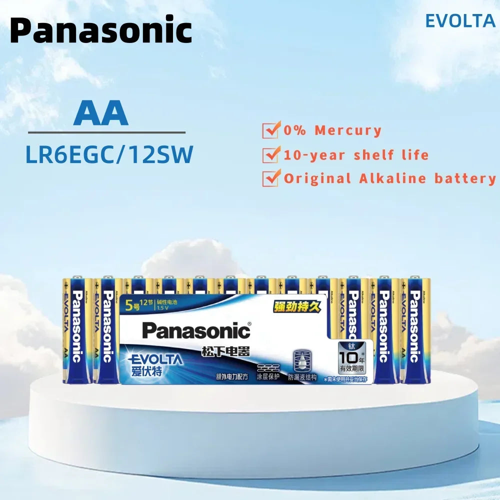 Panasonic 1.5V AAA # Batteria Alcalina a Lunga Durata per Serrature Intelligenti, Telecomandi TV e Condizionatori d'Aria, 4‑96 Pezzi