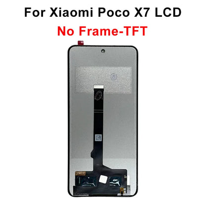 Display OLED da 6,67" per Xiaomi Poco X7 LCD 24095PCADG, display touch digitizer per Poco X7 Pro, schermo 2412DPC0AG, parti di assemblaggio