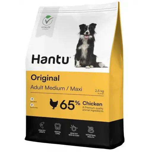 Hantu Original Cibo per Pollo per Cani di Taglia Media e Grande - 2,5 KG