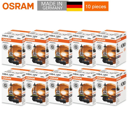 OSRAM 10 pz H4 H7 H11 HB3 HB4 Lampada Originale 3200 K Luce Frontale H8 H9 H16 9005 9006 Lampade Auto Lampadine Alogene Made in Germany USA