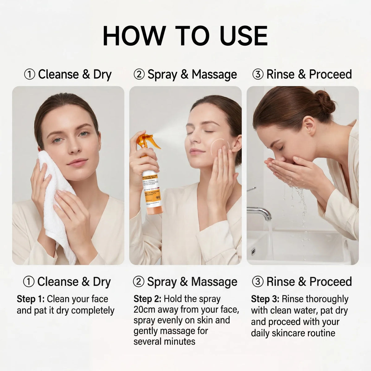 Nuovo Spray Corpo Esfoliante 2026 con Acido Cogico e Curcuma, Acido Glicolico Illuminante e Levigante per Pelle Ruvida, Idratante 200ml