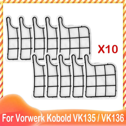 Sostituzione del sacchetto della polvere pacchetto filtro di protezione del motore per Vorwerk Kobold VK135 /136 accessori per aspirapolvere di ricambio