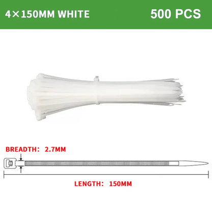 250/1000PCS fascetta in Nylon di plastica autobloccante bianca 3*100 3*150 4*200 fascetta fermacavo anello di fissaggio fascette fascette in Nylon