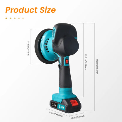 Lucidatrice Orbitale Elettrica Senza Fili Podofo 6 Pollici, Kit Mini Lucidatrice a 6 Velocità Variabili 5500RPM per Auto e Barche, con 2 Batterie Ricaricabili