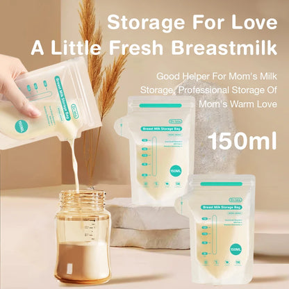 MAMIJOY 10/30 Pz 150/250 ML Sacchetto di Stoccaggio del Latte Materno Capacità Usa E Getta Sacchetto di Immagazzinaggio del Latte Congelato BPA Libero MSB05