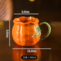Tazza a Forma di Zucca Carina, Tazze Realistiche a Forma di Zucca, Stoviglie in Porcellana, Utensili per Bere, Tazze da Caffè, Tazze per il Tè Pomeridiano