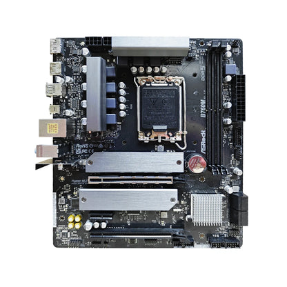 Scheda Madre ASRock B760M Intel B760 LGA 1700 DDR5 Micro ATX M.2 Supporto per CPU Core I5-13600 Core I9-13900 Core I7-13700T I3-12100