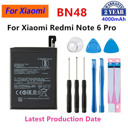 Batteria originale per telefono Xiaomi Mi Redmi Note Mix 2 3 3S 3X 4 4X 4A 4C 5 5A 5S 5X M5 6 6A 7 8 Pro Plus BN43 BN31