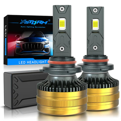 Faro LED XSTORM H7 Canbus 400W 80000LM H1 H4 9005 9006 Luci LED per Auto ad Alta Potenza con Ventola Turbo 12V 24V 6000k
