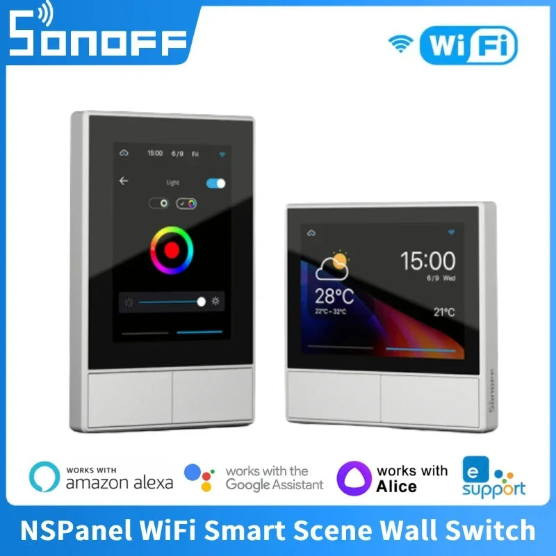 SONOFF NSPanel Sonoff Interruttore A Parete Pannello di Controllo Casa Intelligente Sonoff Ns Pannello 86P EU/US Termostato Digitale di Temperatura Alexa Google