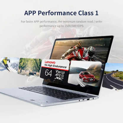 Scheda Micro SD Lenovo ad alta velocità, 512 GB, 1 TB, classe A2, per Nintendo Switch, Steam Deck e smartphone – disponibili anche schede di memoria da 256 GB e 128 GB.