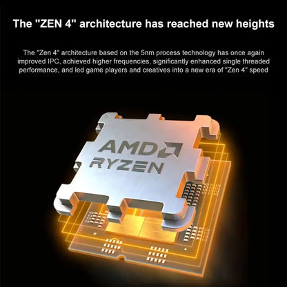Processore AMD Ryzen 7 7800X3D, 8 core, 16 thread, fino a 5,0 GHz, 96 MB di cache L3, socket AM5, processore per PC desktop da gaming, senza dissipatore.