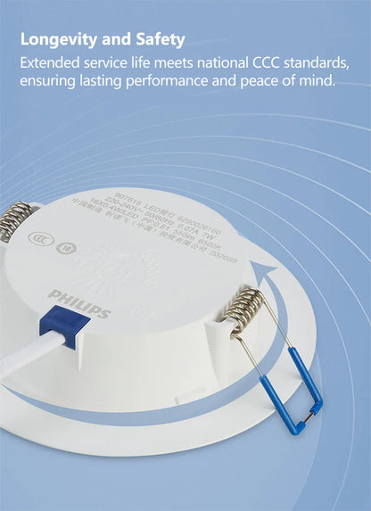 Philips LED G3 Faretto da incasso DL168B Downlight 3,5W 5,5W 7W 220V-240V 3000K 4000K 6500K Faretto bianco Lampada da soffitto sottile IP20