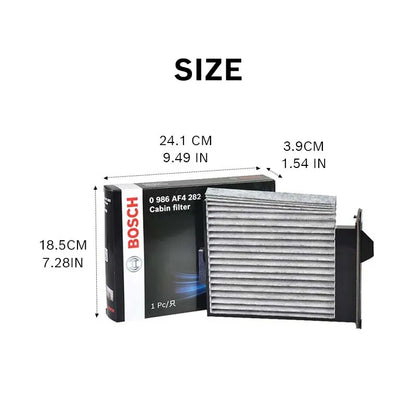 Filtro abitacolo attivato Bosch AF4282 per Nissan NV200 NV350 NP200 Livina Tiida Versa Sylphy【OE：27891-ED50A / 27891-EL00A】