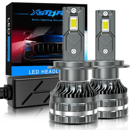 XSTORM H7 Lampadine LED per Fari H1 H4 H11 9005 9006 9012 Luci LED Canbus 80000LM 400W Fari Auto con Ventola Turbo 6000K