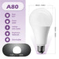 Lampadina LED Dimmerabile E27 10W 15W 20W AC 220V 3000K-6500K 0-100 Dimmerabile, Lampada a Tono Naturale per Balcone, Sala da Pranzo, Ingresso