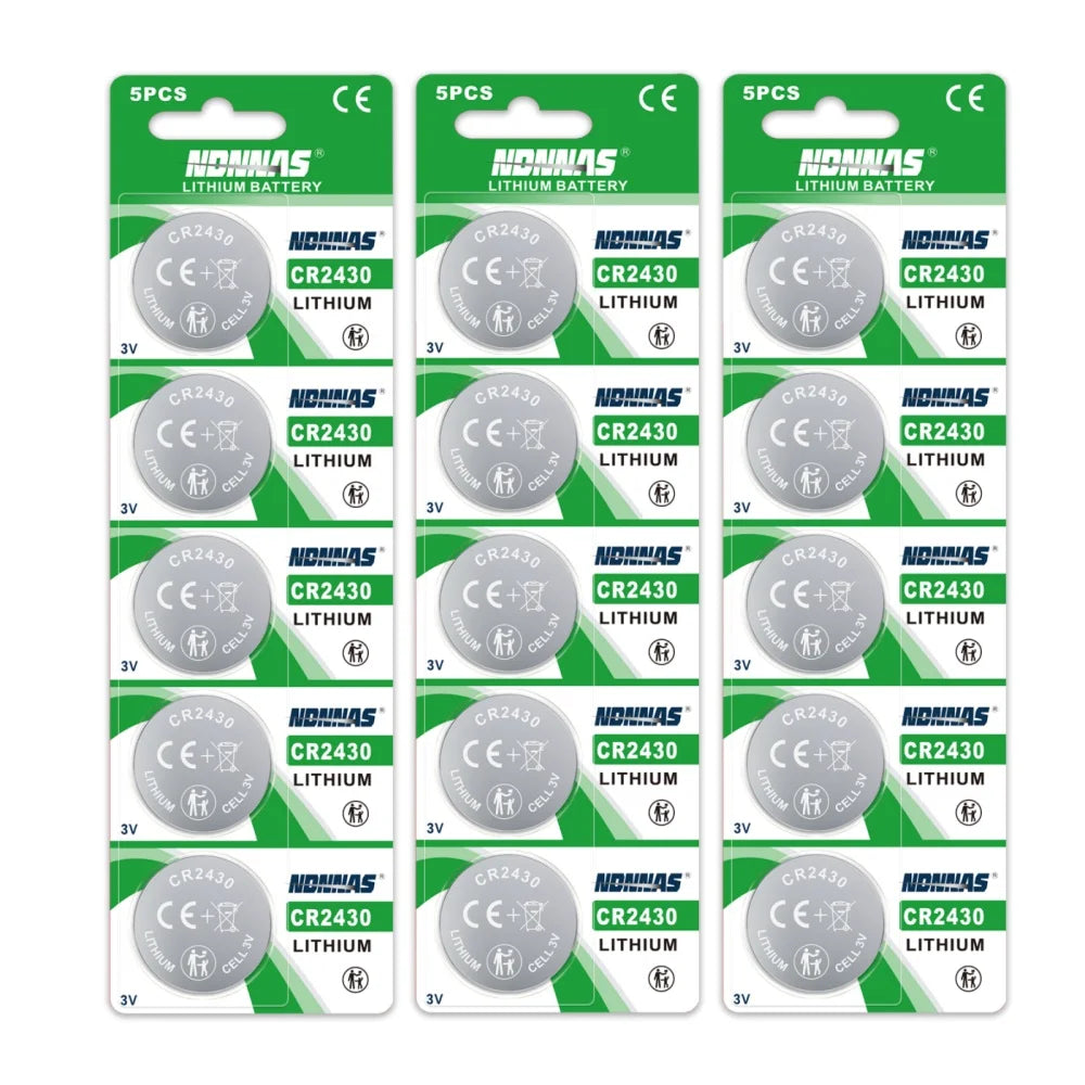 2-50 pezzi NUOVA batteria al litio CR2430 3V CR 2430 DL2430 BR2430 batterie a bottone per portachiavi orologio sveglia telecomando