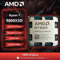 Processore AMD Ryzen 7 9800X3D 8-Core, 5.2GHz Max Boost, 96MB Cache L3, 120W TDP, Socket AM5, Dissipatore Non Incluso
