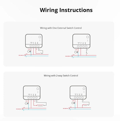 SONOFF ZBMINI L2 Zigbee Smart Switch Mini L2 Zigbee ZBMINIL2 Nessun cavo neutro Controllo bidirezionale richiesto 1 Gang Alexa Google Home