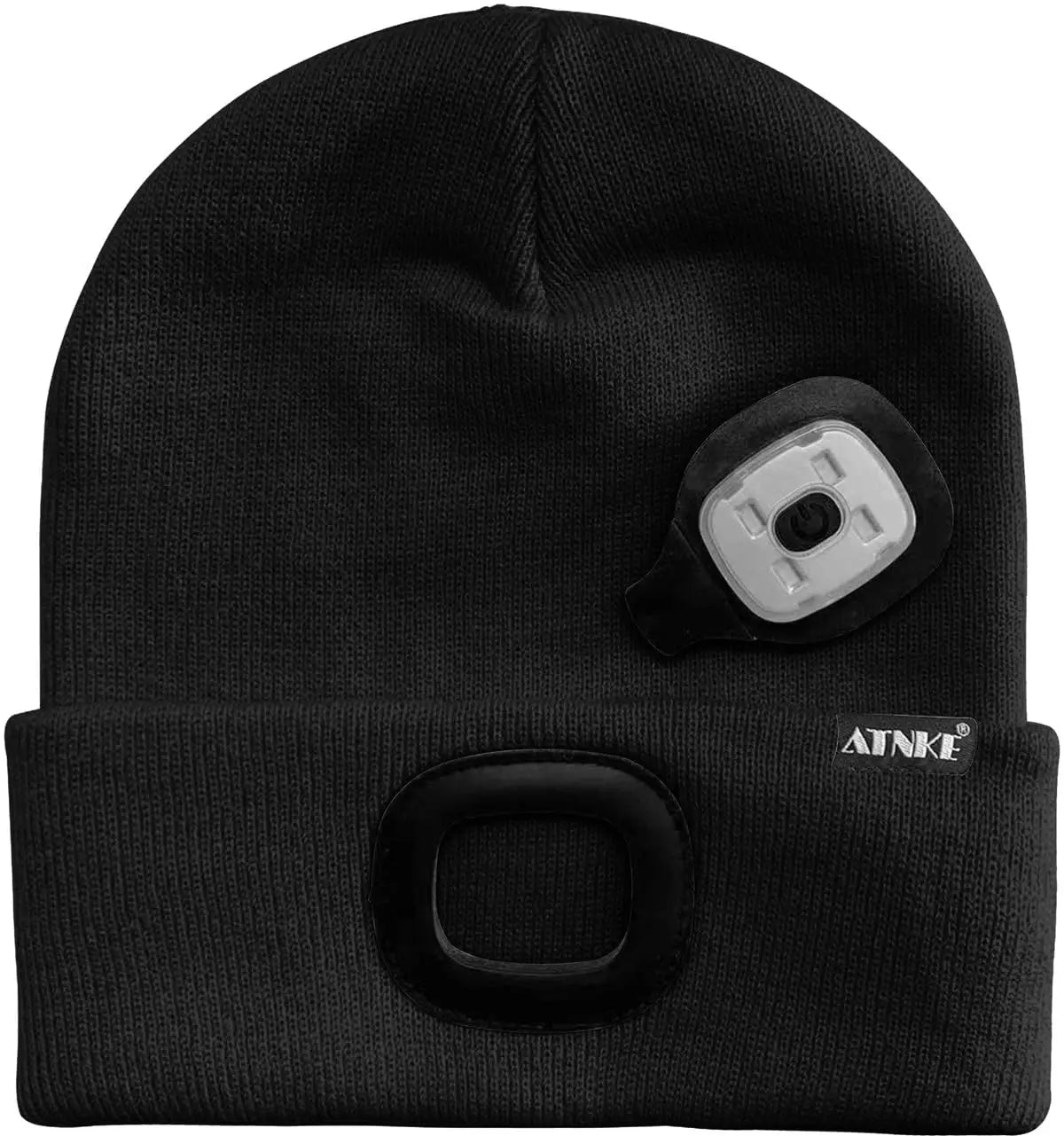 Cappello Illuminato Berretto,USB Ricaricabile Cappello da Corsa 4 LED Impermeabile Luce Invernale Calda Lampada Frontale Regali per Uomo e Donna