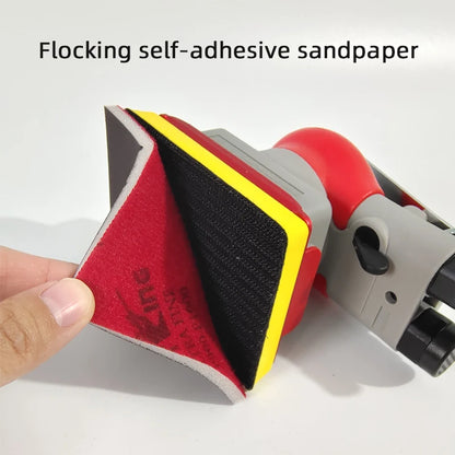 Carta vetrata rossa Mastice per sabbia per auto 75x100 Quadrato Spugna secca Carta vetrata Hardware Lucidatura superficiale per mobili Grana abrasiva